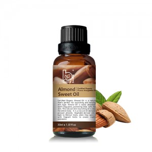 Almond Sweet Oil Certified Organic Prunus Amygdalus Dulcis 30ml
